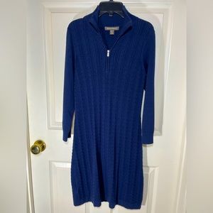 Tommy Bahama Navy blue cable knit sweater dress size XS